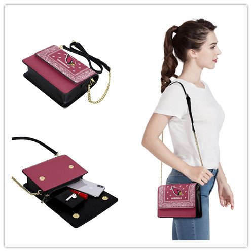 Arizona Cardinals PU Leather Crossbody Bags 001